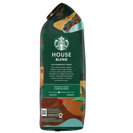 Starbucks House Blend Whole Bean Coffee (40 Ounce) (2 Pack), Brown