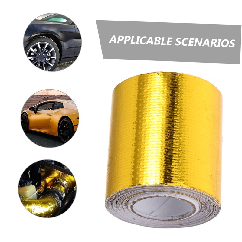 Mobestech Flame Retardant Aluminum Foil Fiber Cloth Tape Heat Resistant