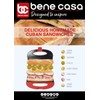 Bene Casa - Red Nonstick Flat Grill Sandwich Maker -