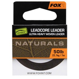 Fox Naturals Leadcore 50 lb 22.7 kg - 7 m Leader Line, Leader Material for Carp Fishing