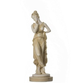 BeautifulGreekStatues Persephone Goddess of the Underworld Spring Time Gold Vegetation Statue 7"