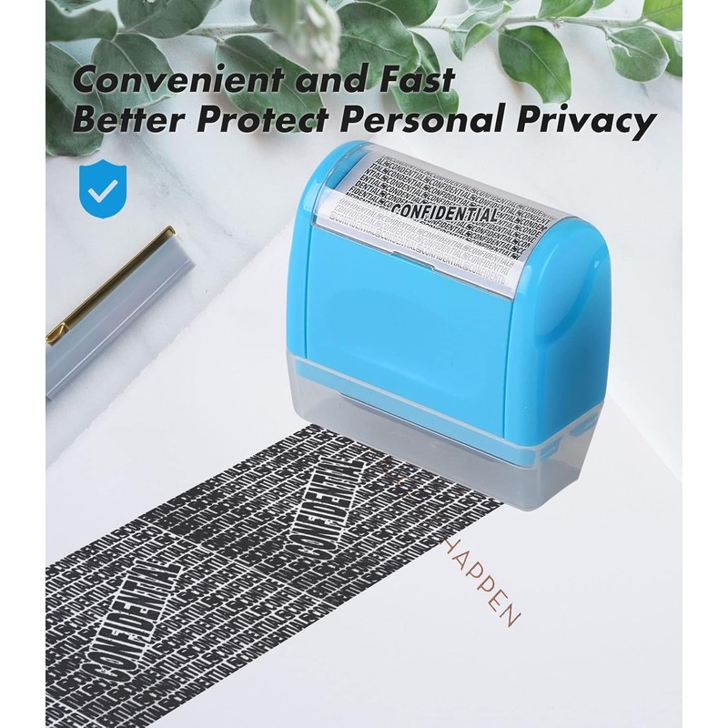 Xnourney Wide Data Defender Roller Stamp, Identity Theft Protection Roller