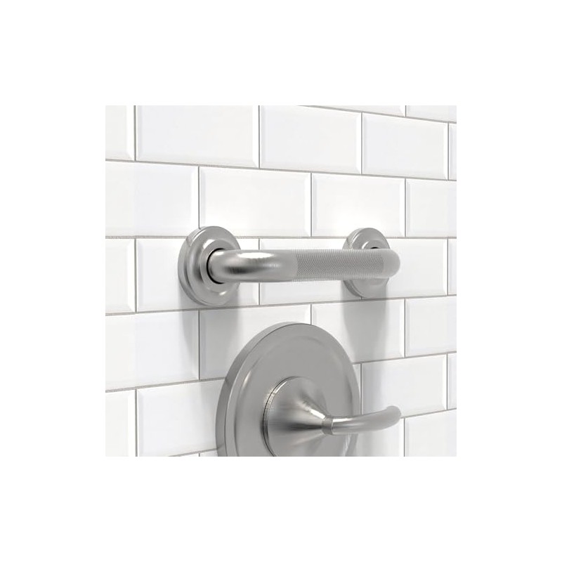 1-1/4" Knurled Grab Bar, ADA Compliant Bath Safety Shower Handrail,