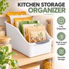 Stackable Storage Organizer Bins, Curved Space-Saving Plastic Storage Boxes for
