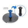 R&Xrenxia Round Roof Rain Top Shower Head, ABS Grey Shower