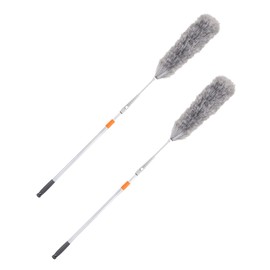 Superio Hand Cleaning Duster with Extendable Aluminum Detachable Telescopic Handle Great for Household Cleaning (2)