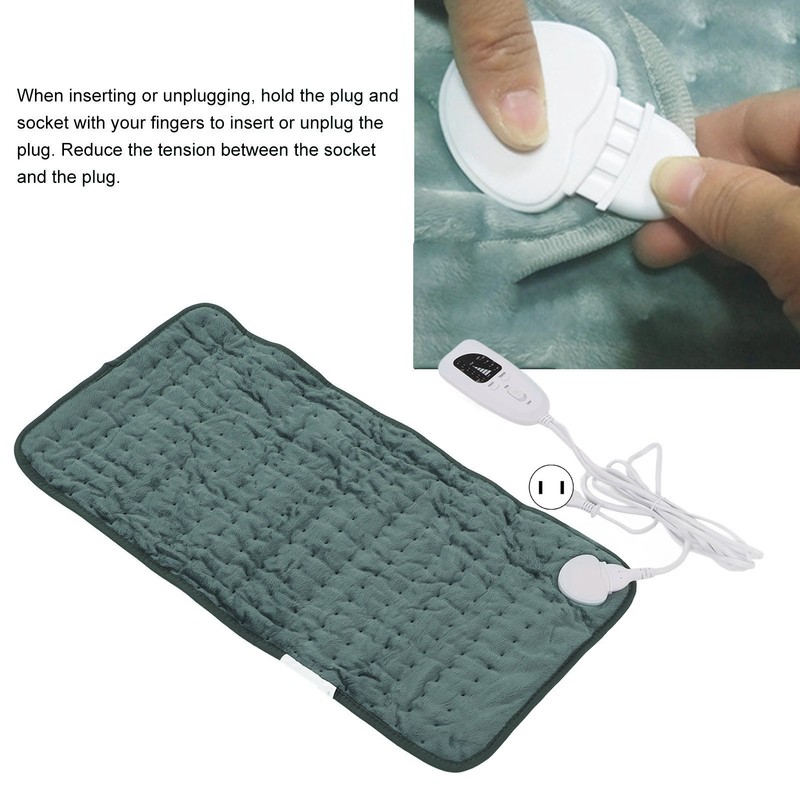 Back Electric Heating Pad 6 Levels Rapid Heating 60x30cm Soft