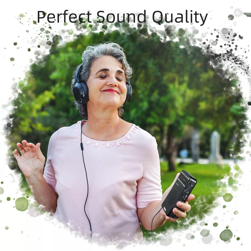 PRUNUS J-166 Portable Radio AM FM Battery Operated Radio with