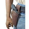 Barsony Brown Leather Belt Loop Western Hip Holster for Taurus