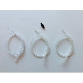 Jura 3x milk hose tube (36cm) for frothing nozzles + nipple connectors #63634, suitable for all Jura Cool Control devices and Jura milk containers