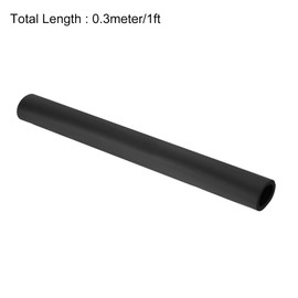 uxcell Foam Tubing for Handle Grip Support,25mm(1") ID 35mm(1 3/8") OD 0.3 Meter/1ft Length Black