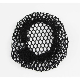 10 Pack X Elastic Hair Bun Net Womens Girls Black Stretch Wig Nets - Thick Nets
