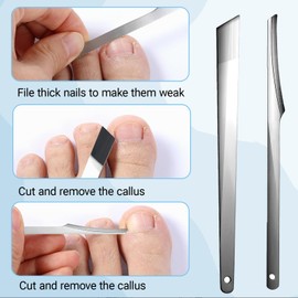 Ingrown Toenails, Ingrown Toenails Set, Pedicure Set, Foot Care, C-Shaped Pads for Correcting Ingrown Nails + 6 x Stainless Steel Nail Remover + 1 x Hawkbill Pliers