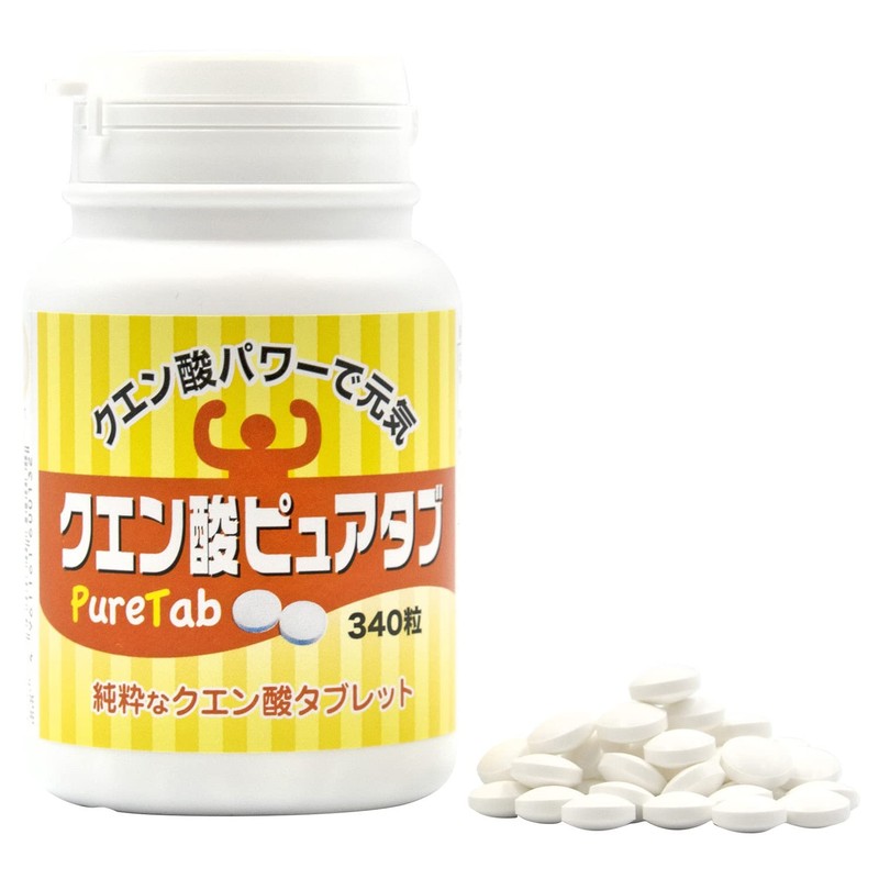 Citric Acid Pure Tab, 340 Tablets