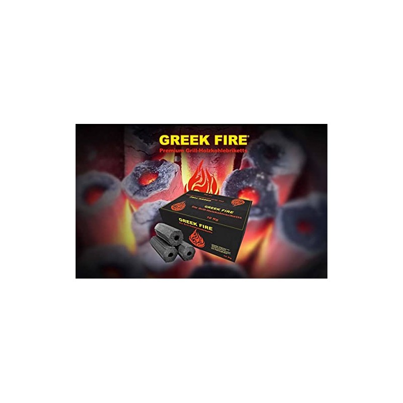 Greek Fire charcoal briquettes