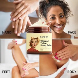 Bálsamo Facial Sebo De Res Miel Crema Hidratante Piel Seca2                                                                                           