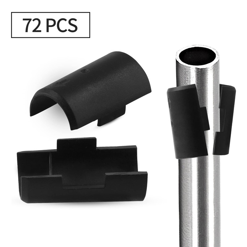 Bivethoi 72 Pack Wire Shelf Clip, 3/4 Inch Dia Split