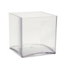 OASIS® clear acrylic cube vase (15cm) by Smithers Oasis