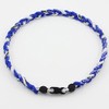20" Ionic Titanium Baseball Braided Necklace Sports Softball Royal Blue