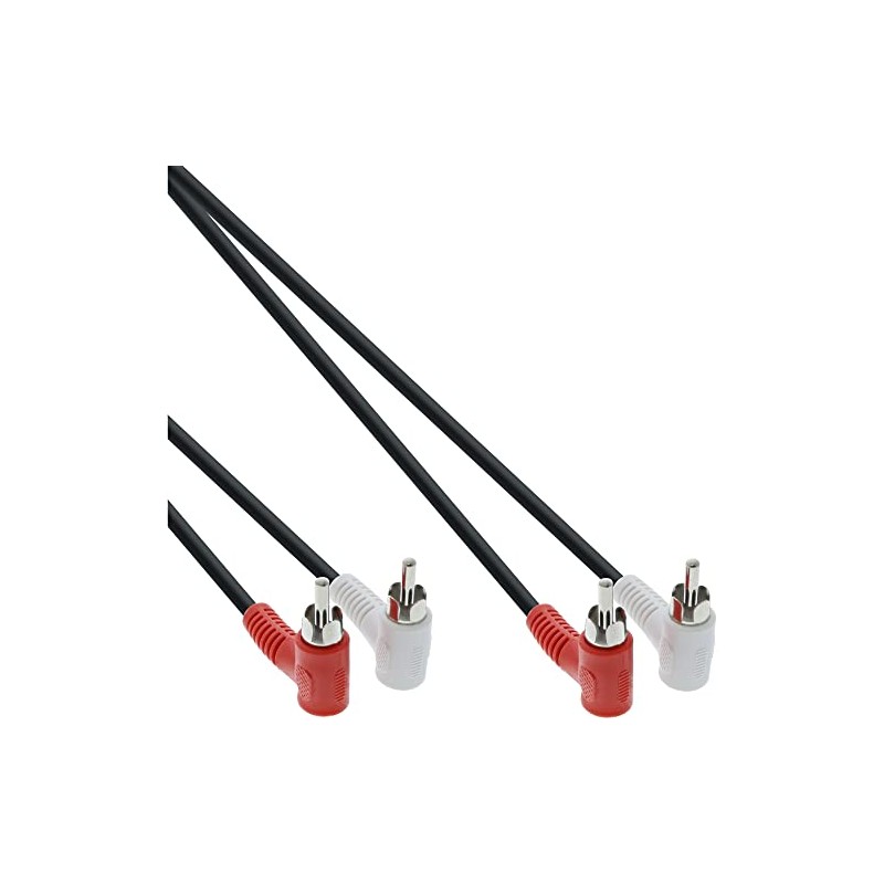 InLine 1.2m 2x Cinch Jack to Jack 90 Degree Cinch