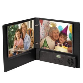 Talking Products, Voice Recordable & MP3 Talking Photo Album. 2 Hours Recording Time. Faux Leather Cover and 30 7x5" Pages. Create your own Memory Book or Welcome Book for Adoption (Deluxe Edition)