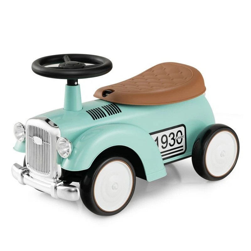 Costway Kids Sit to Stand Vehicle W/ Working Steering Wheel