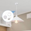 Lamp Suspension E27 with Screw Ring Lamp Suspension White with