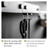 WENKO Jet Magnetic Hooks Set of 6 Practical Hooks in