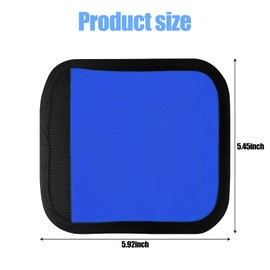 2 Pcs Luggage Handle Wrap, 5.5 x 6 Inches Suitcase Handle Wraps, Luggage Identifiers for Suitcases, Suitcase Identifier for Airplane Travel Cruise Travel (Blue)