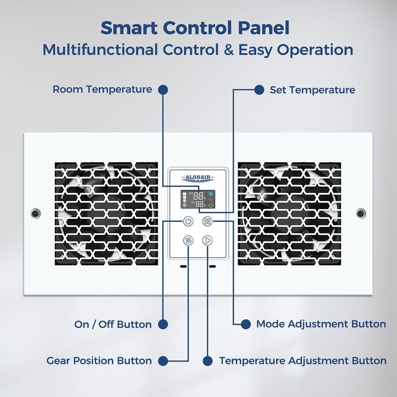 ALORAIR 300 CFM Room to Room Air Transfer Fan Vent