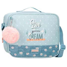 Movom Live Your Dreams Satchel, School Backpacks, Shoulder Bags, Multiple Compartments by Joumma Bags, Green, Toiletry bag
