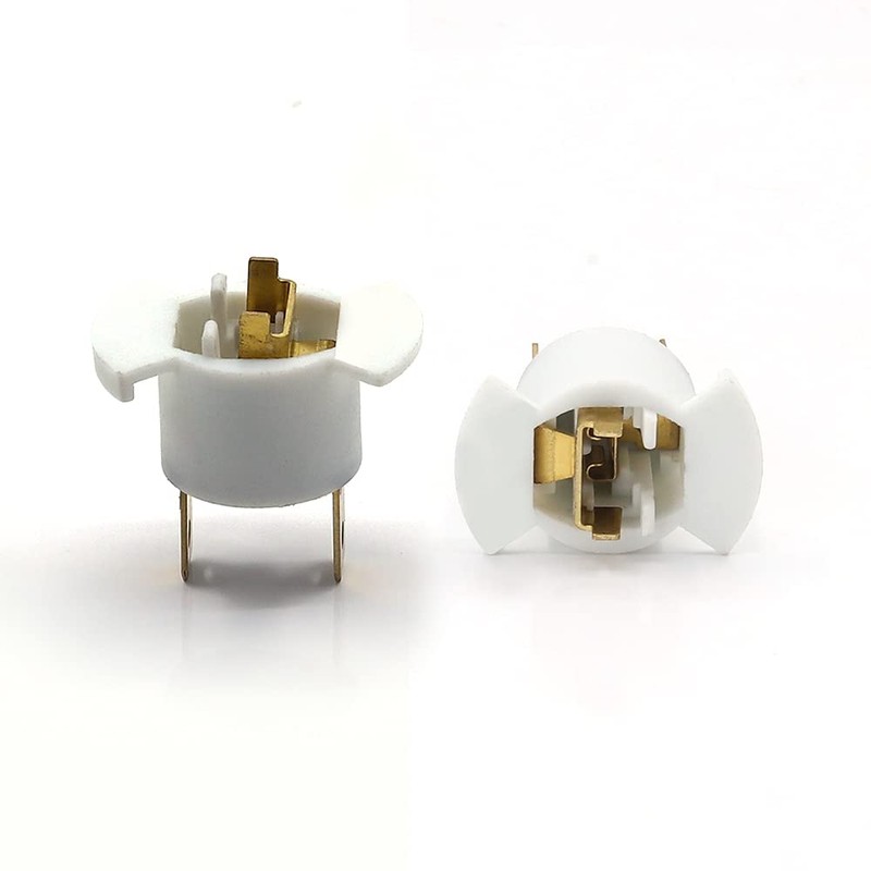 Biqing 2PCS H1 Halogen Headlight Socket Holder,H1 Headlight Bulb Socket