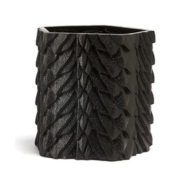 GUTE Dragon Scales Planter Pot & Vase Decanter - GOT, Fantasy I Plant and I Know Things - Black Marble Color 6" Flower Plant Vase - Dragón Monster Cylindrical for Home & Indoor