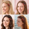 24Pcs Ladybug Hair Clips, Cute Lady Bug Snap Barrette for