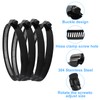 Litoexpe 4 Inch Stainless Steel Worm Gear Hose Clamp 4