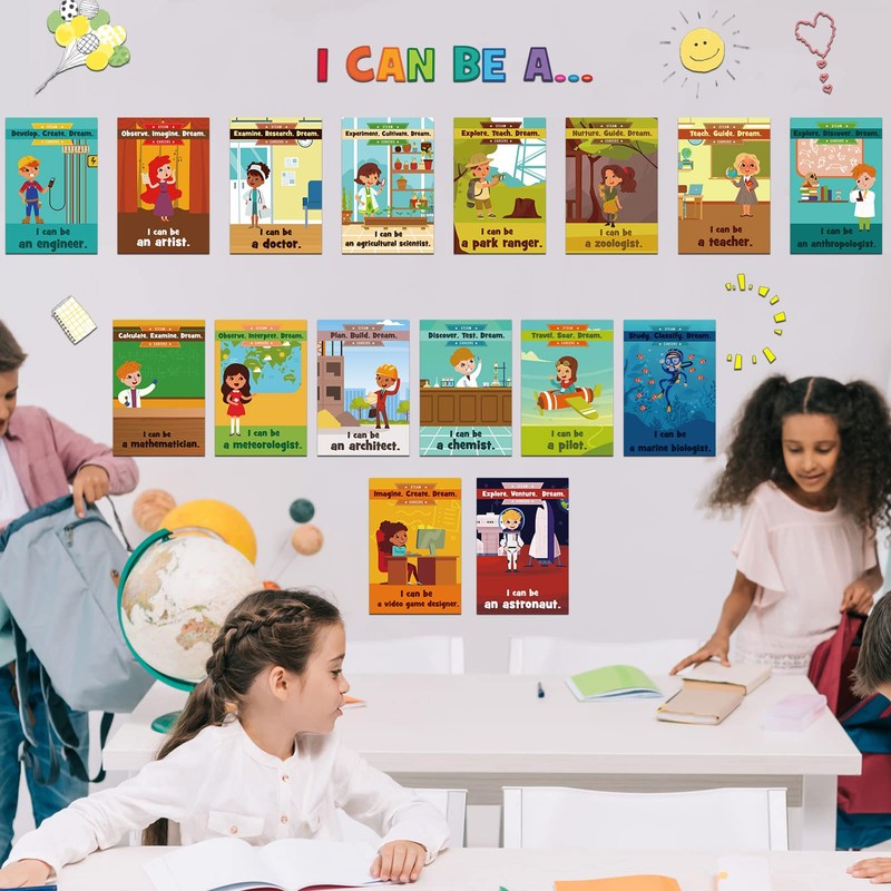 26 Pieces STEAM Careers Bulletin Board Set Science Classroom Bulletin