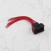 VGOL 2PCS Car Headlight Socket Wiring Harness Loom 10 Pin