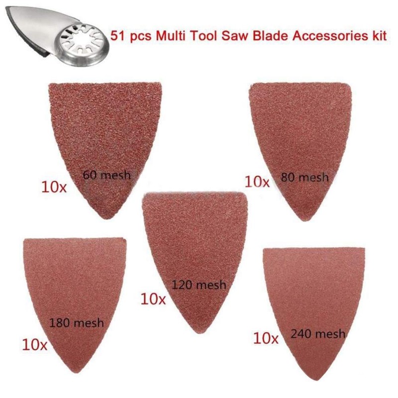 Finger Oscillating Multitool, Finger Sanding Sheets Sand Disc Kit, Sanding