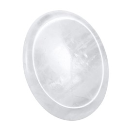 Nupuyai 2 Pieces Natural Rock Crystal Stone Gemstone Thumb Stone Massage Stone Worry Stone Pocket Stone Crystal Set for Reiki Healing Chakra Stones Decoration