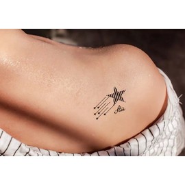 KING HORSE Star Star Tattoo Stickers, Star-1, Regular (hm765)
