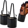 2 Pcs Horse Feed Bag Comfort Breathable Mesh Feed Bucket