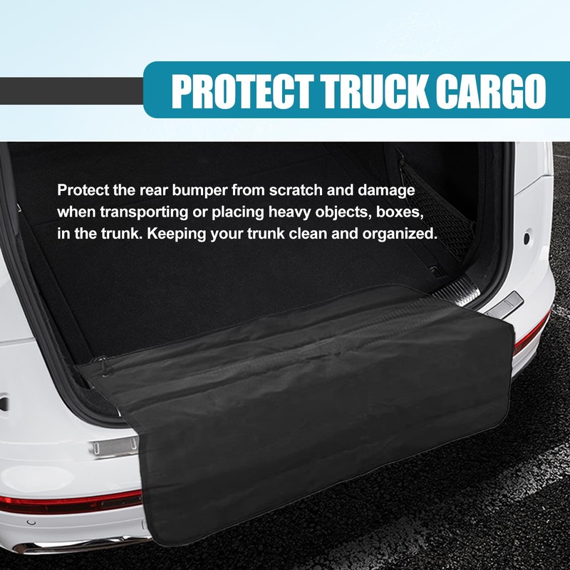 Universal Foldable Car Trunk Bumper Guard Mat Rear Bumper Protector,