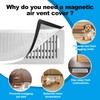 6 PCS White Magnetic Vent Covers-4x12 Magnetic Air Vent Covers