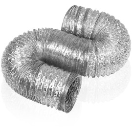 ALORAIR Dehumidifier Aluminum foil Outlet Duct with a Diameter of 6 inches and 11.5 feet Long (6")