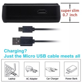 For Canon NB-6L LCD SLIM Charger for Canon PowerShot SX530 HS, SX540 HS, SX610 HS,SX710 HS