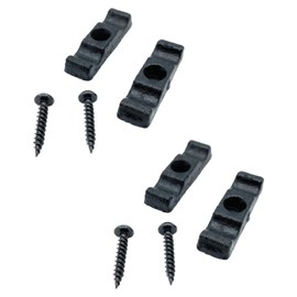 Large Black Turn Buttons & Screws Latch Thumb Catches Black 50mm/2-Inch for Shed Doors Garden Animal Pens Rabbit Hutch Pack of 4.