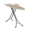 Household Essentials Wide Mega Ironing Board 4-Leg, Steel Top Pressing