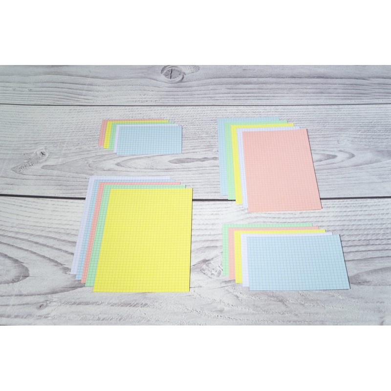 Exacompta 13200B Pack of 100 Index Cards DIN A7 7.4