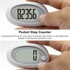 3D Pedometer Simple Step Counter with Clip Lanyard Accurate Quiet