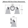 Aspen Creative 62221, Four-Light Metal Bathroom Vanity Wall Light Fixture,
